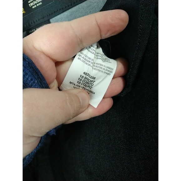 Lee Regular Black Trouser Mid Rise Flex Motion Pants. Size 10P - Picture 8 of 10